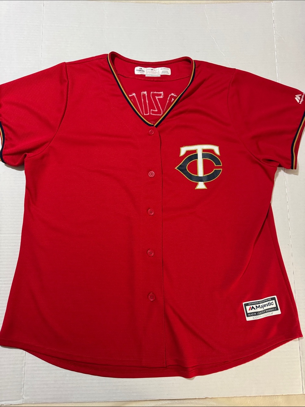 Minnesota Twins Brian Dozier #2 Majestic Red Baseball Jersey Size 2XL (264)